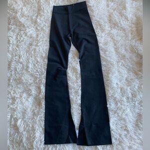 Grey State Black Flared Leggings